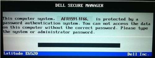 Remove Dell 1F66 System password