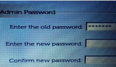 Reset Dell Admin Password