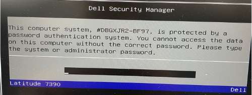 Remove Dell BF97 System Password