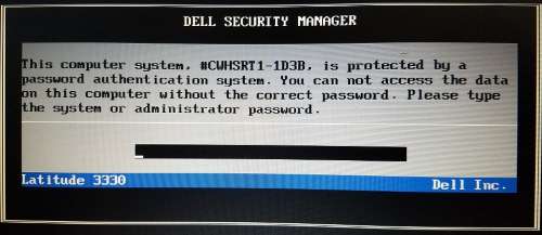 Remove Dell 1D3B System Password